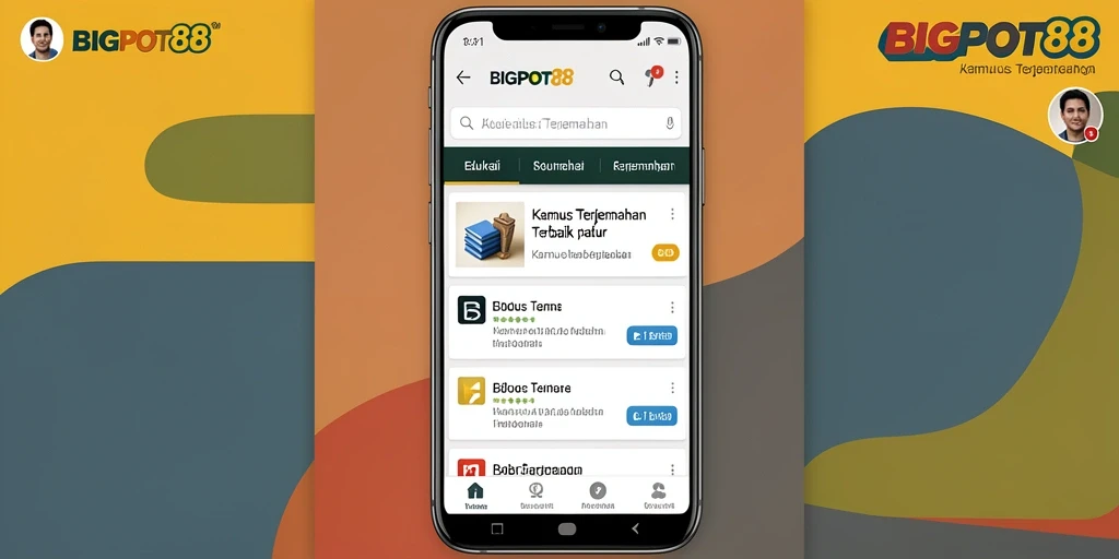 Antarmuka pengguna yang intuitif dan menarik dari BIGPOT88.