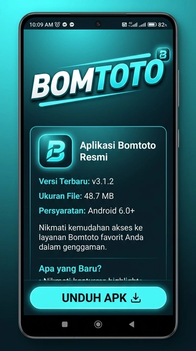 Tampilan halaman APK bomtoto